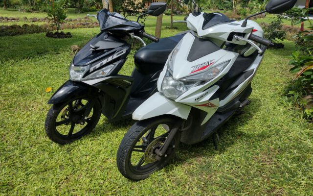 Happy Coconut Camiguin offers scooter bikes for rent.